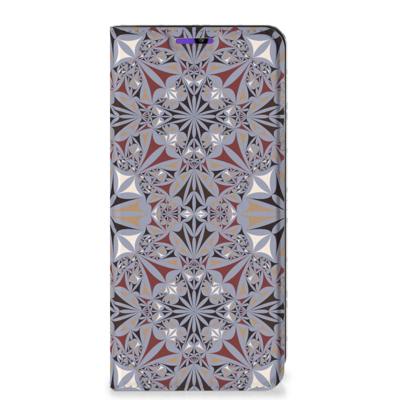 Samsung Galaxy A22 4G | M22 | Standcase | Flower Tiles Samsung Galaxy A22 4G | M22 | Standcase | Flower Tiles
