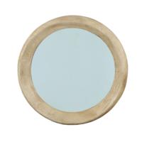 Noam Natuurlijke Mango Houten Ronde Spiegel L