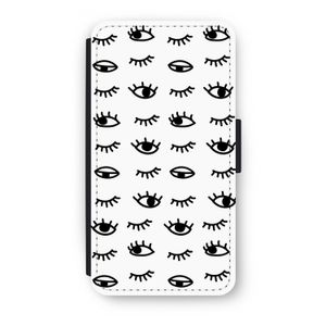 Eye pattern #2: iPhone XS Flip Hoesje