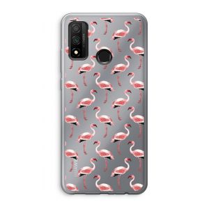 Flamingoprint groen: Huawei P Smart (2020) Transparant Hoesje