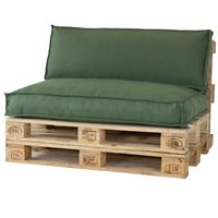 2L Home & Garden Palletkussenset Metro Lounge Olijf - 2 delige set