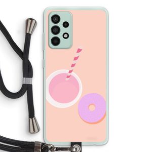 Donut: Samsung Galaxy A52s 5G Transparant Hoesje met koord