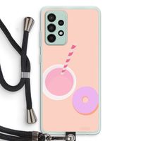Donut: Samsung Galaxy A52s 5G Transparant Hoesje met koord