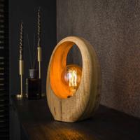 LifestyleFurn Tafellamp 'Laurene' Mangohout, 30cm hoog