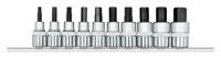 Gedore Dopsleutel-Schroevendraaier Set | 1/2" | 10-Delig | Op Rail - 3300027