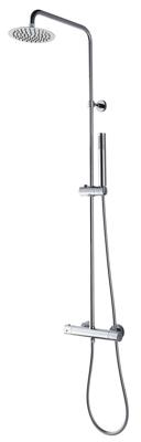 Wiesbaden Caral eco thermostatische regendoucheset opbouw chroom