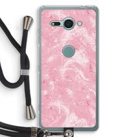 Abstract Painting Pink: Sony Xperia XZ2 Compact Transparant Hoesje met koord