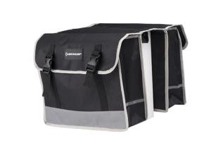 Dunlop - Zwarte dubbele fietstas 26 L - Waterdicht