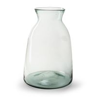 Bloemenvaas - Eco glas transparant - H40 x D27 cm - thumbnail