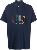 Polo Ralph Lauren embroidered-logo cotton polo shirt - Bleu