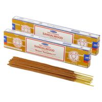 Satya Nag Champa wierrook stokjes Sandelhout geur - 30x - Lichaam in balans - Meditatie