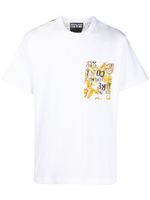 Versace Jeans Couture t-shirt en coton à logo imprimé - Blanc