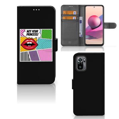 Xiaomi Redmi Note 10S | 10 4G | Poco M5s | Wallet Case | met Pasjes | Popart Princess Xiaomi Redmi Note 10S | 10 4G | Poco M5s | Wallet Case | met Pasjes | Popart Princess