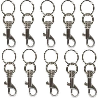 Basi 8120-9100 4026434004335 Sleutelkarabijn Zilver 10 stuk(s)