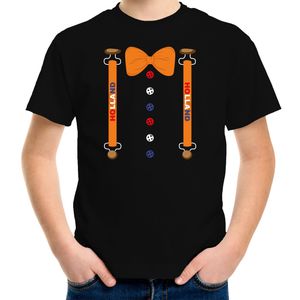 Holland kostuum t-shirt zwart voor kinderen - EK/WK - Koningsdag shirts