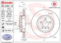 Remschijf BREMBO, Remschijftype: Binnen geventileerd, u.a. für BMW - thumbnail