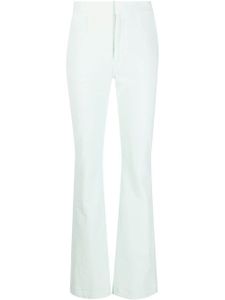 Alexander Wang pantalon évasé en velours - Vert