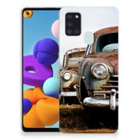 Samsung Galaxy A21s | Siliconen hoesje | met foto Vintage Auto Samsung Galaxy A21s | Siliconen hoesje | met foto Vintage Auto