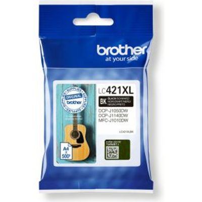 Brother LC-421XLBK inktcartridge 1 stuk(s) Origineel Hoog (XL) rendement Zwart