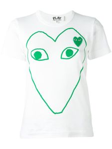 Comme Des Garçons Play t-shirt à logo imprimé - Blanc