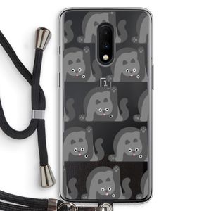 Cats: OnePlus 7 Transparant Hoesje met koord