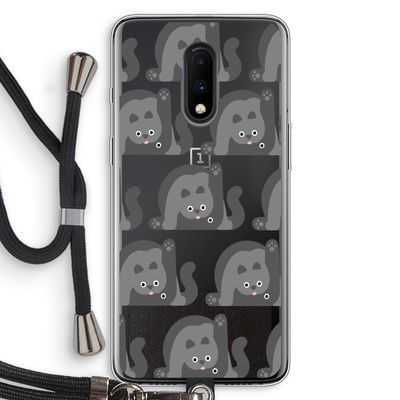 Cats: OnePlus 7 Transparant Hoesje met koord