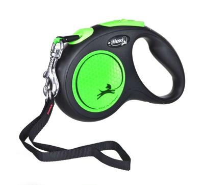 Flexi New Neon S 5 m Geel Hond Intrekbare riem