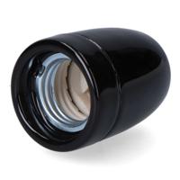 Lamphouder F-line Zwart 100 W E27 Vintage