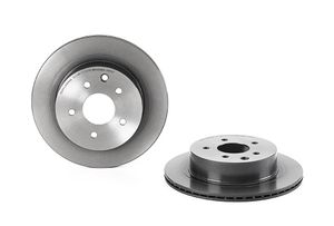 Remschijf COATED DISC LINE BREMBO, Remschijftype: Binnen geventileerd, u.a. für Nissan, Infiniti, Renault