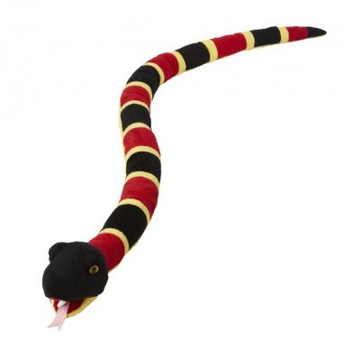 Pluche koraalslang 145 cm