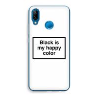Black is my happy color: Huawei P20 Lite Transparant Hoesje