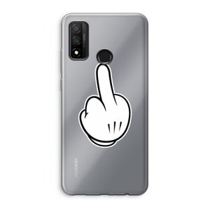 Middle finger black: Huawei P Smart (2020) Transparant Hoesje