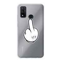 Middle finger black: Huawei P Smart (2020) Transparant Hoesje