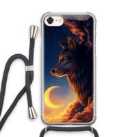 Night Guardian: iPhone 8 Transparant Hoesje met koord