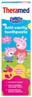 Theramed Junior Peppa Pig Red Fruits 0-6 Tandpasta
