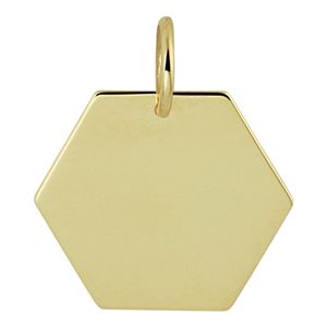 Hanger Babyvoetjes geelgoud 10,5 mm