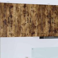 Keukenkast met plank Gerookt eiken 60 x 31 x 80 cm Bewerkt hout