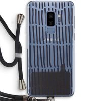 Moroccan stripes: Samsung Galaxy S9 Plus Transparant Hoesje met koord