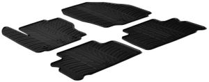 Rubbermatten passend voor Ford S-Max & Galaxy 5 deurs 2006-2011 (T-Design 4-delig + montageclips) GL0284