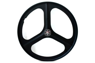 Navigate Tri Spoke Fixed Gear Achterwiel - Zwart Navigate Tri Spoke Fixed Gear Achterwiel - Zwart