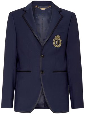 Billionaire blazer en coton à logo poitrine - Bleu