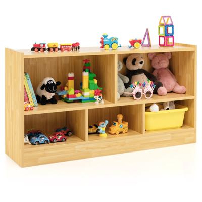 Kinderboekenkast & Speelgoed Opslag 5 Kubussen Kinderen Opbergkast voor het Organiseren van Speelgoed Boeken Houten Opbergplank
