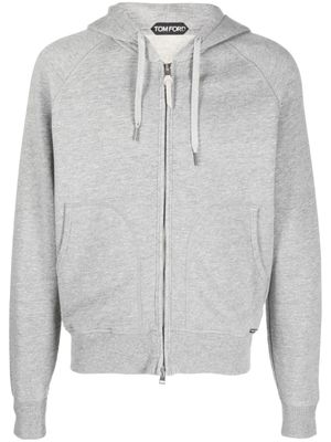 TOM FORD hoodie zippé à manches longues - Gris