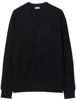 Burberry cardigan en laine à détails de coutures - Noir