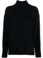 Allude pull en maille fine à col roulé - Noir