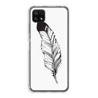 Pluim: Samsung Galaxy A22 5G Transparant Hoesje