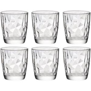 Bormioli Rocco waterglazen|sapglazen Diamond Dof - 6x - 390 ml