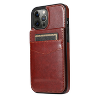 iPhone 15 Pro Max hoesje - Backcover - Pasjeshouder - Portemonnee - Kunstleer - Bruin