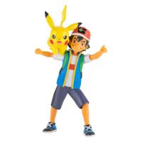 Jazwares Pokémon battle feature figuur - ash & pikachu
