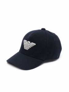 Emporio Armani Kids casquette à patch logo - Bleu